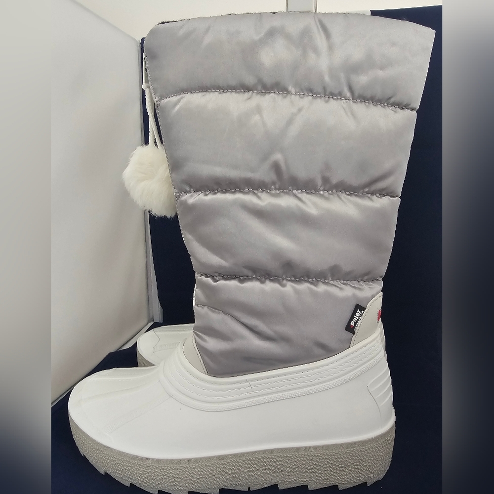 NEW Pajar Women’s Fay Faux Fur Lined Waterproof Quilted Snow Boots, 9